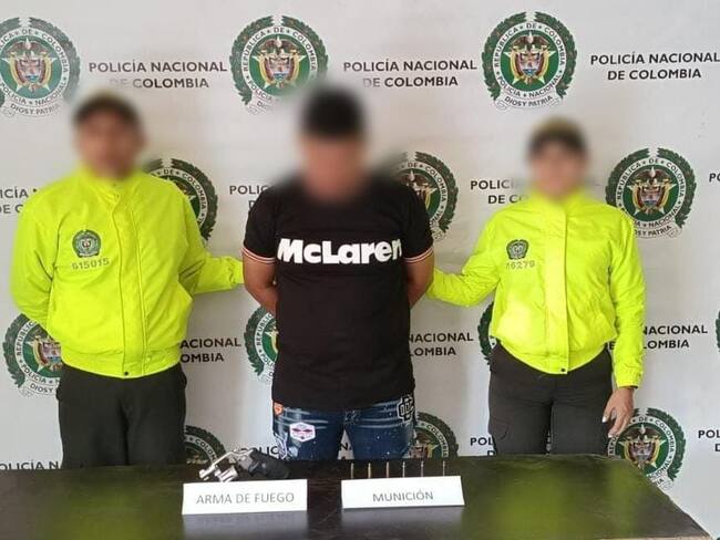 Capturan a hombre que estaría vinculado a un homicidio registrado en Chinú, Córdoba. Foto: Policía de Córdoba.