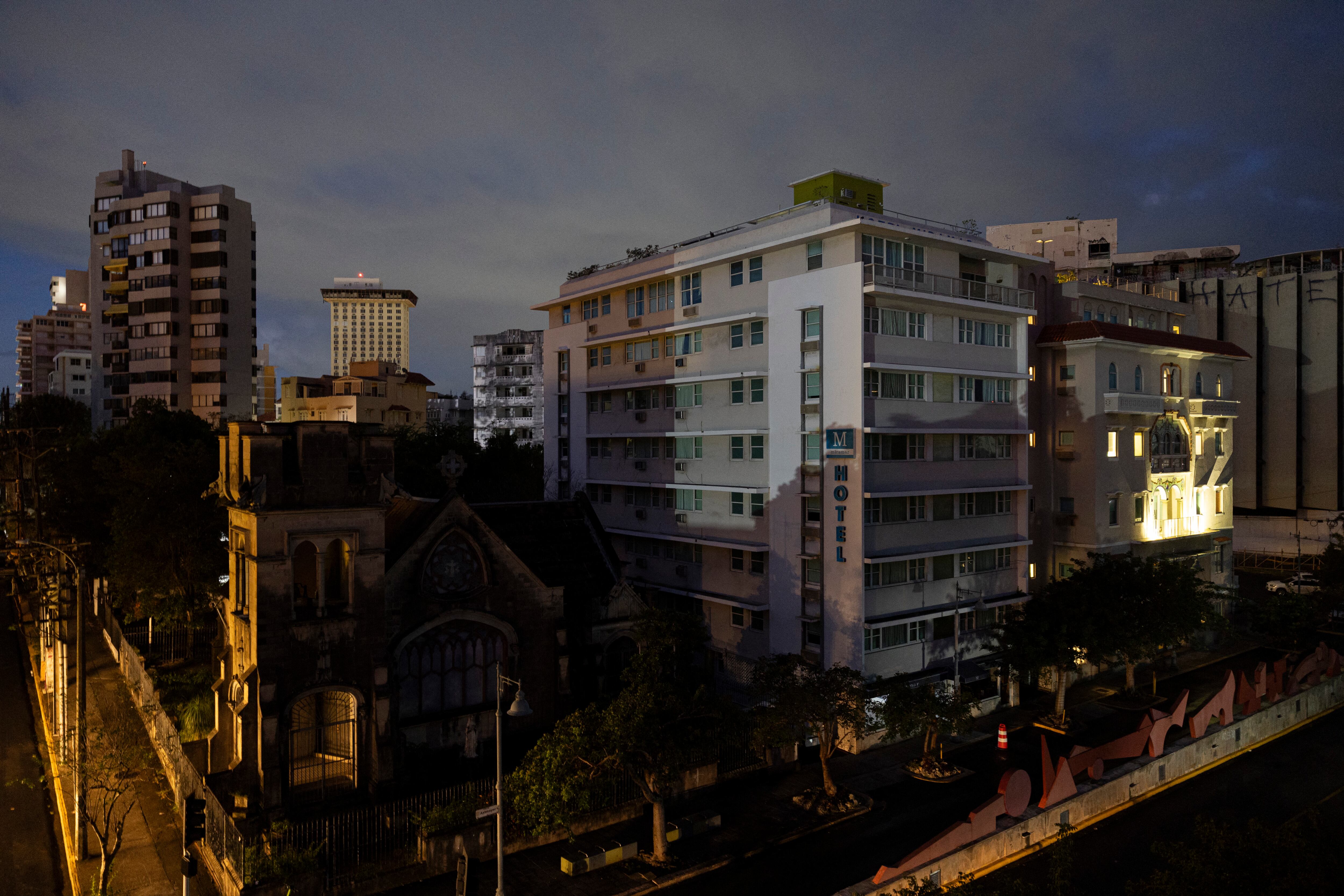 Apagón en Puerto Rico. FOTO: RICARDO ARDUENGO/AFP via Getty Images