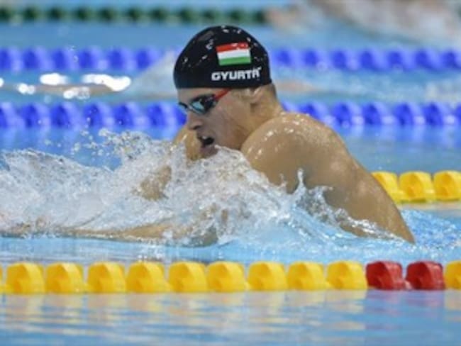 El deportista húngaro Daniel Gyurta, ganador de medalla de oro en los Olímpicos