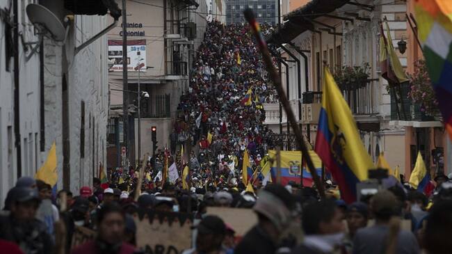 Ecuador bajo máxima tensión por marcha indígena y nuevos disturbios. Foto: Getty Images
