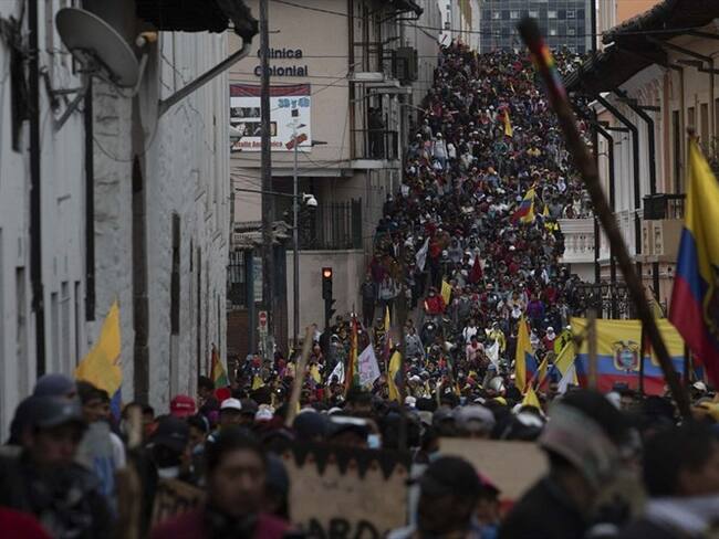 Ecuador bajo máxima tensión por marcha indígena y nuevos disturbios. Foto: Getty Images