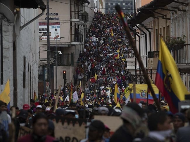 Ecuador bajo máxima tensión por marcha indígena y nuevos disturbios. Foto: Getty Images