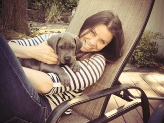 Brittany en San Francisco con su perro Charley. Foto: www.thebrittanyfund.org