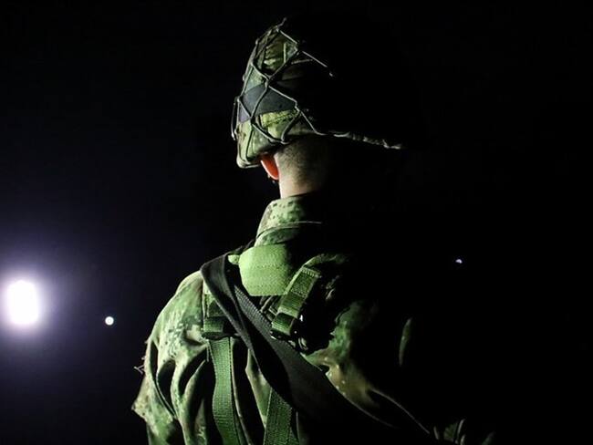 Tras el hostigamiento con dos elementos explosivos, la Fuerza Pública inició operaciones en la zona . Foto: Colprensa