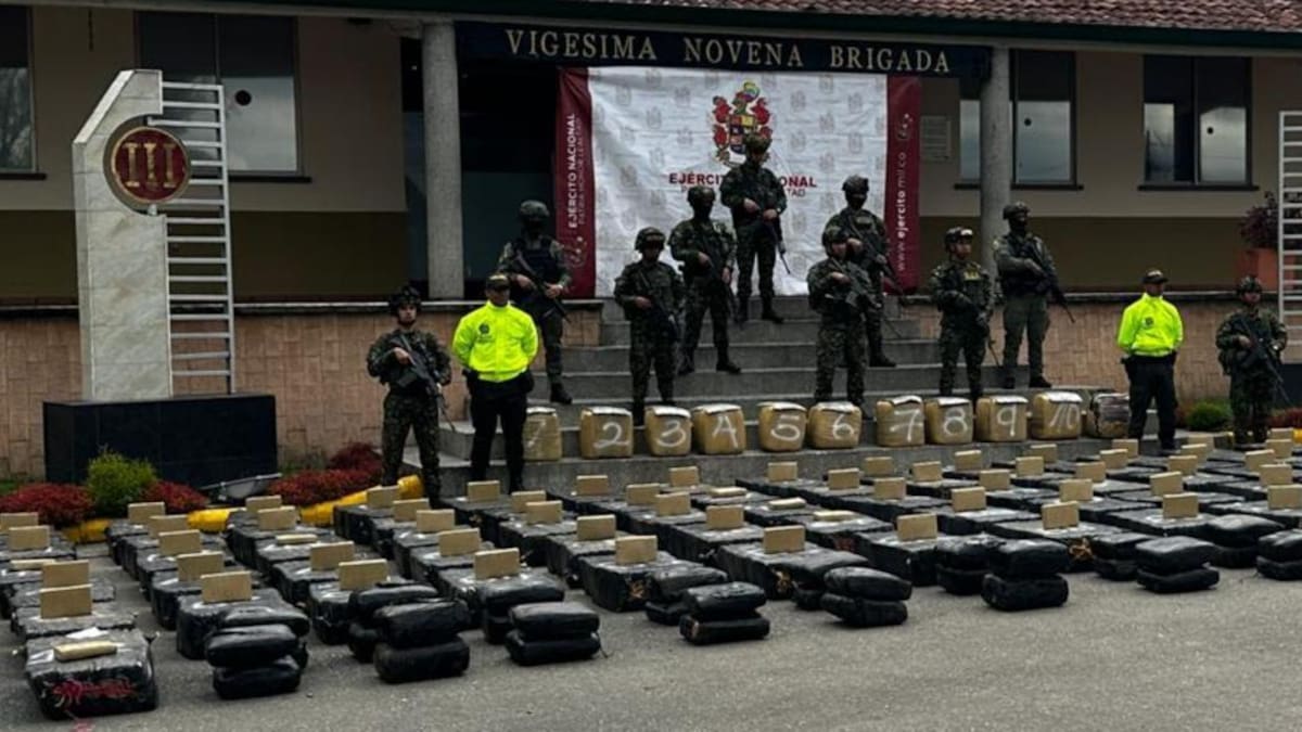 Ejército incautó el cargamento más grande de marihuana desde el 2017