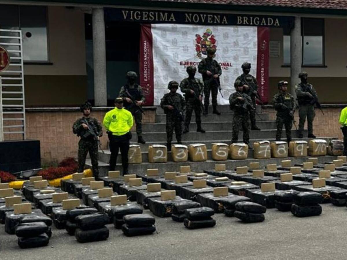 Ejército incautó el cargamento más grande de marihuana desde el 2017