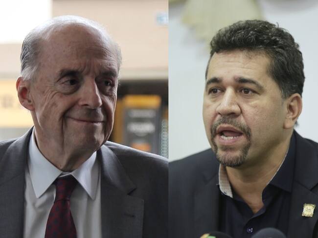 Canciller Álvaro Leyva y León Fredy Muñoz. Foto: Colprensa.