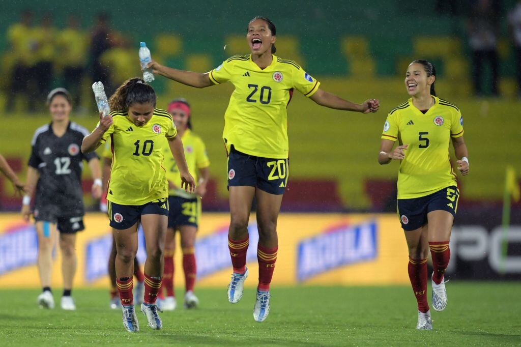 Selección Colombia Femenina. (Photo by Raul ARBOLEDA / AFP) (Photo by RAUL ARBOLEDA/AFP via Getty Images)