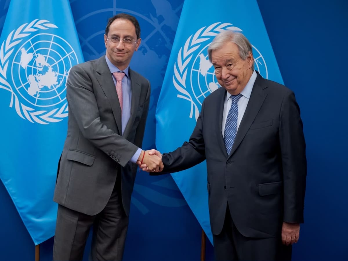 Vicepresidente Restrepo se reunió con António Guterres, secretario general de las Naciones Unidas