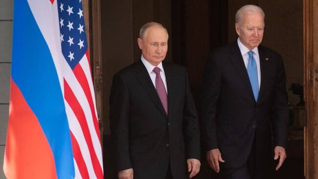 El presidente ruso dijo que las conversaciones con Biden fueron "constructivas". . Foto: SAUL LOEB/POOL/AFP via Getty Images
