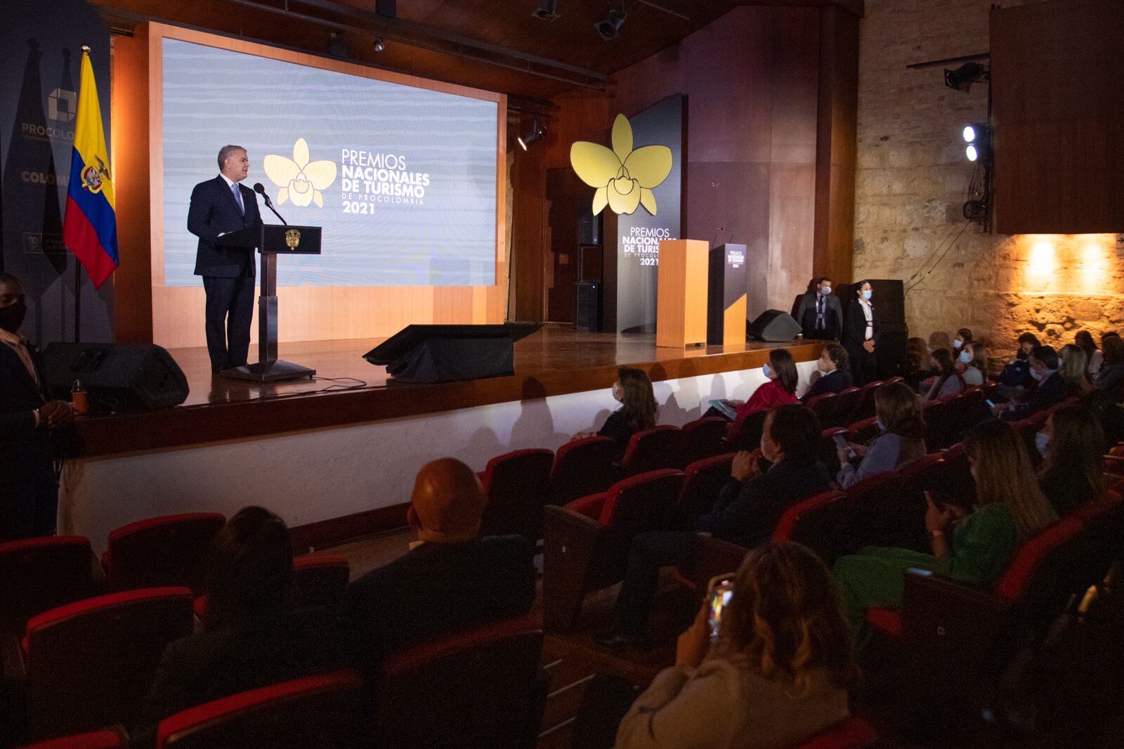 Participación de Iván Duque en los Premios Nacionales de Turismo 2021. Foto: Presidencia