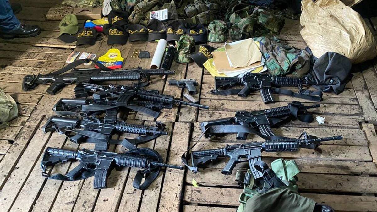 Incautan arsenal que pertenecería a las disidencias de las Farc en Popayán
