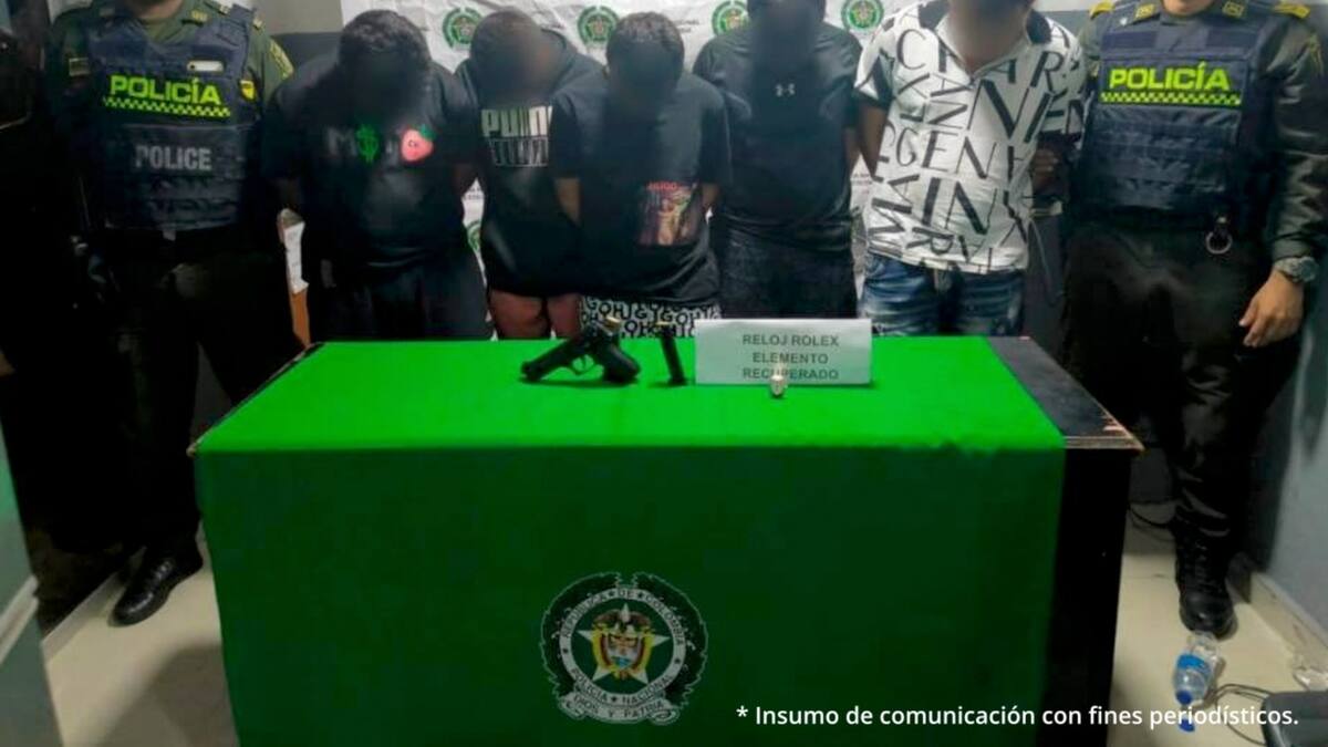 Cárcel para ocho sujetos señalados de robar relojes Rolex en Cartagena