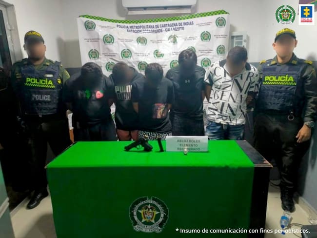 Cárcel para ocho sujetos señalados de robar relojes Rolex en Cartagena
