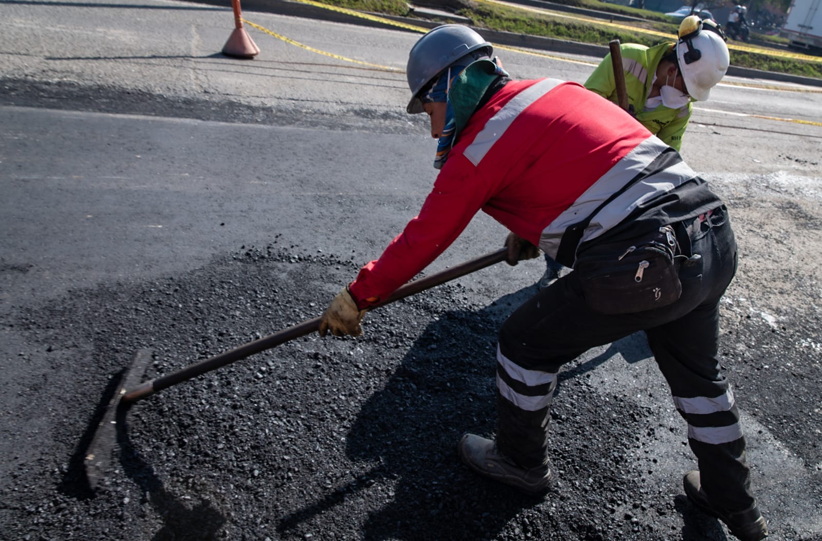 Obras viales en Bogotá.