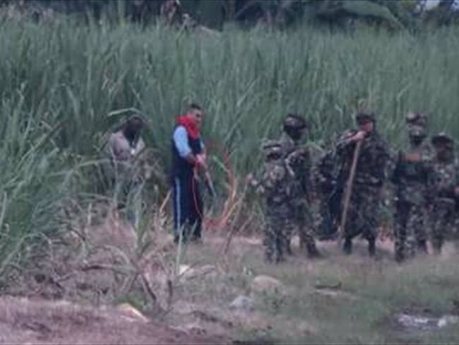Sobre los hechos ocurridos en la Hacienda Miraflores de Corinto las comunidades aseguraron que fueron agredidas inicialmente por grupos de seguridad privada y luego por las tropas.. Foto: Cortesía/Cric