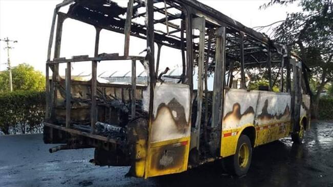 A la cárcel fue enviado joven presuntamente vinculado en la quema de un bus en Montería. Foto: Cortesía