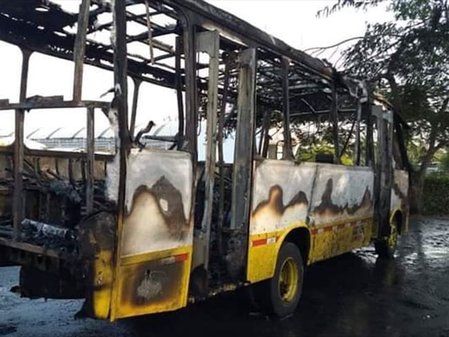 A la cárcel fue enviado joven presuntamente vinculado en la quema de un bus en Montería. Foto: Cortesía