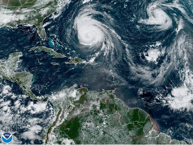Huracán Lee. Foto: EFE/ NOAA-NHC.