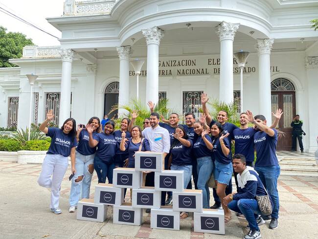 Foto: entrega de firmas Freddy Pinzón/ Cortesía
