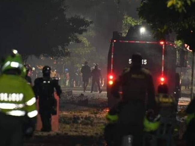 Disturbios en Barranquilla dejaron un civil herido con bomba molotov