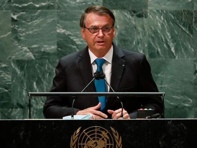 La presencia de Jair Bolsonaro a la reunión anual de mandatarios internacionales en la ONU generó controversia. Foto: Getty Images /  Pool / Pool