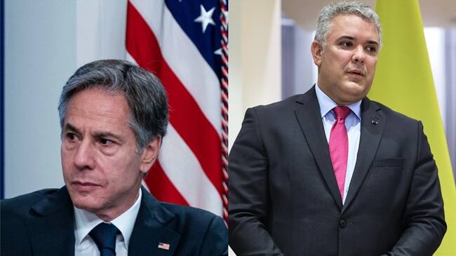Reunión de Antony Blinken e Iván Duque. Foto: Getty Images / Cinco países confirman su asistencia a la reunión con el Secretario Blinken en Colombia.