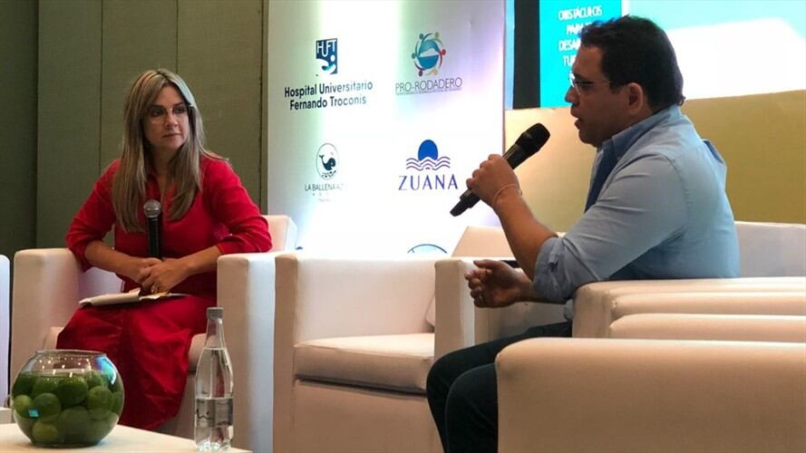 Foro W: Vicky Dávila y el alcalde de Santa Marta, Rafael Martínez.