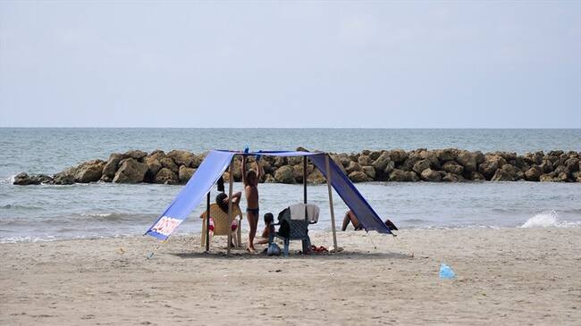 Cierre de playas en el Atlántico . Foto: Colprensa