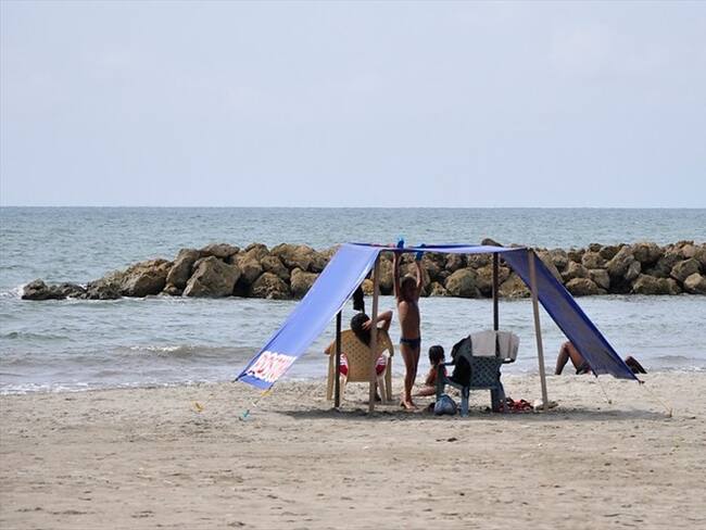 Cierre de playas en el Atlántico . Foto: Colprensa