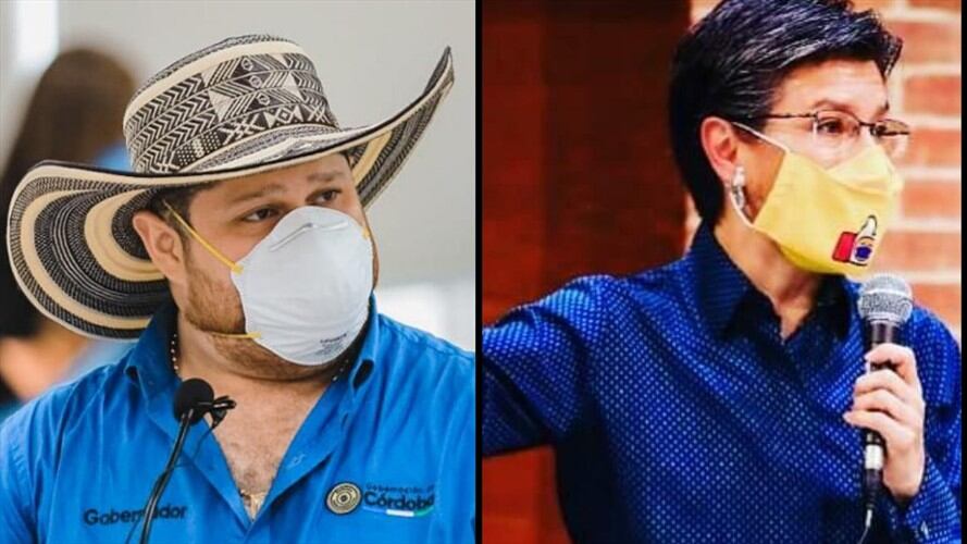 Esta fue la respuesta del gobernador Orlando Benítez, ante las críticas de la alcaldesa de Bogotá, Claudia López, en cuanto a al envío de vacunas contra el COVID-19 a Montería. Foto:cortesía.