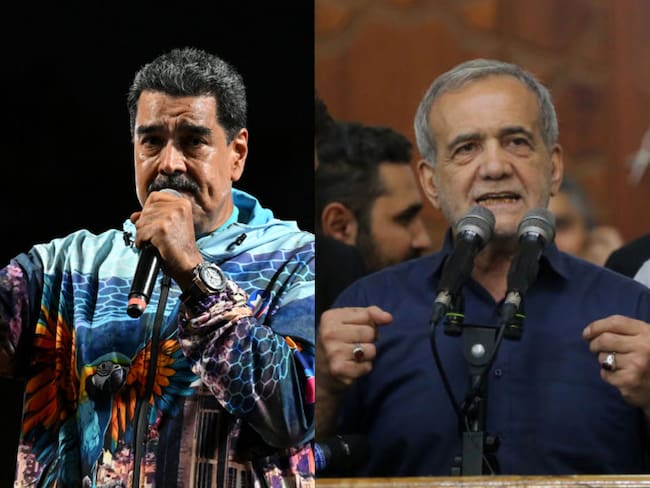 Nicolás Maduro y Masoud Pezeshkian. Fotos: Getty Images
