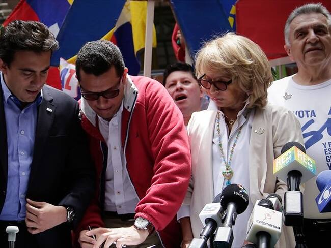 Inscripción de campaña por el "Sí". Foto: