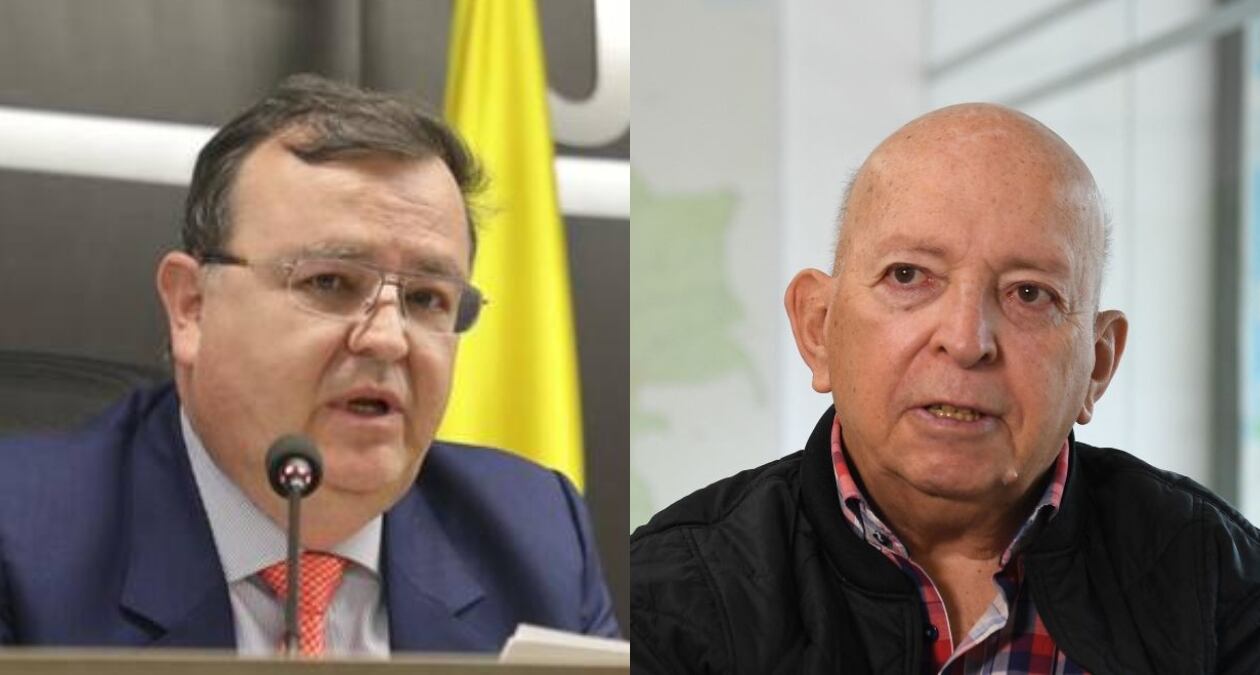 Magistrado Alejandro Ramelli y alto comisionado para la Paz, Otty Patiño. Foto: Cortesía JEP y Getty Images.