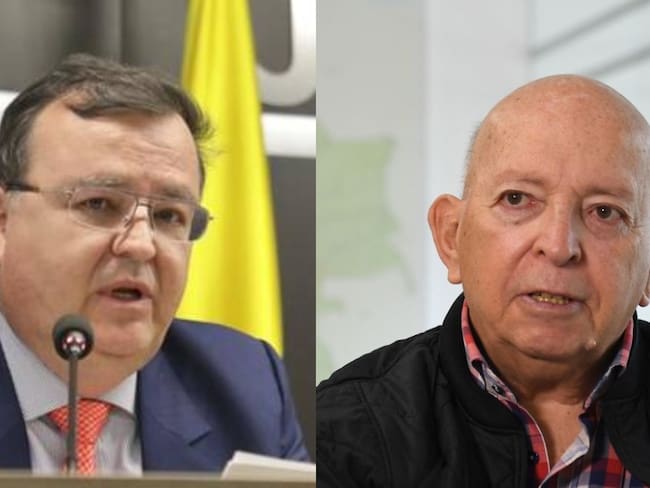 Magistrado Alejandro Ramelli y alto comisionado para la Paz, Otty Patiño. Foto: Cortesía JEP y Getty Images.