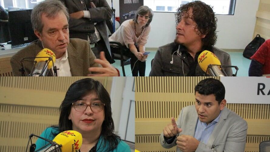 Mauricio Perfetti, Anderson Henao, Mónica Cortés, Natalia Moreno, Francisco Chaux en La W. Foto: La W con Vicky Dávila