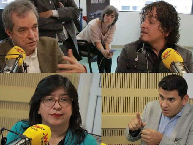 Mauricio Perfetti, Anderson Henao, Mónica Cortés, Natalia Moreno, Francisco Chaux en La W. Foto: La W con Vicky Dávila