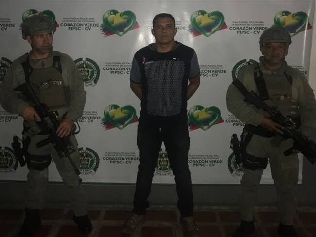 En la ciudad de Cali fue capturado Alberto Rodríguez Pérez, alias Caliche. Foto: Ejército Nacional