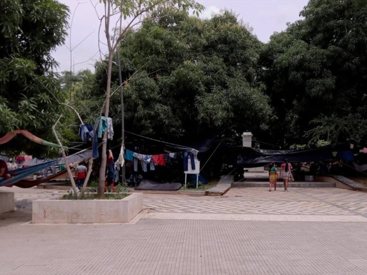 Más de mil personas siguen concentradas en el centro de Montería