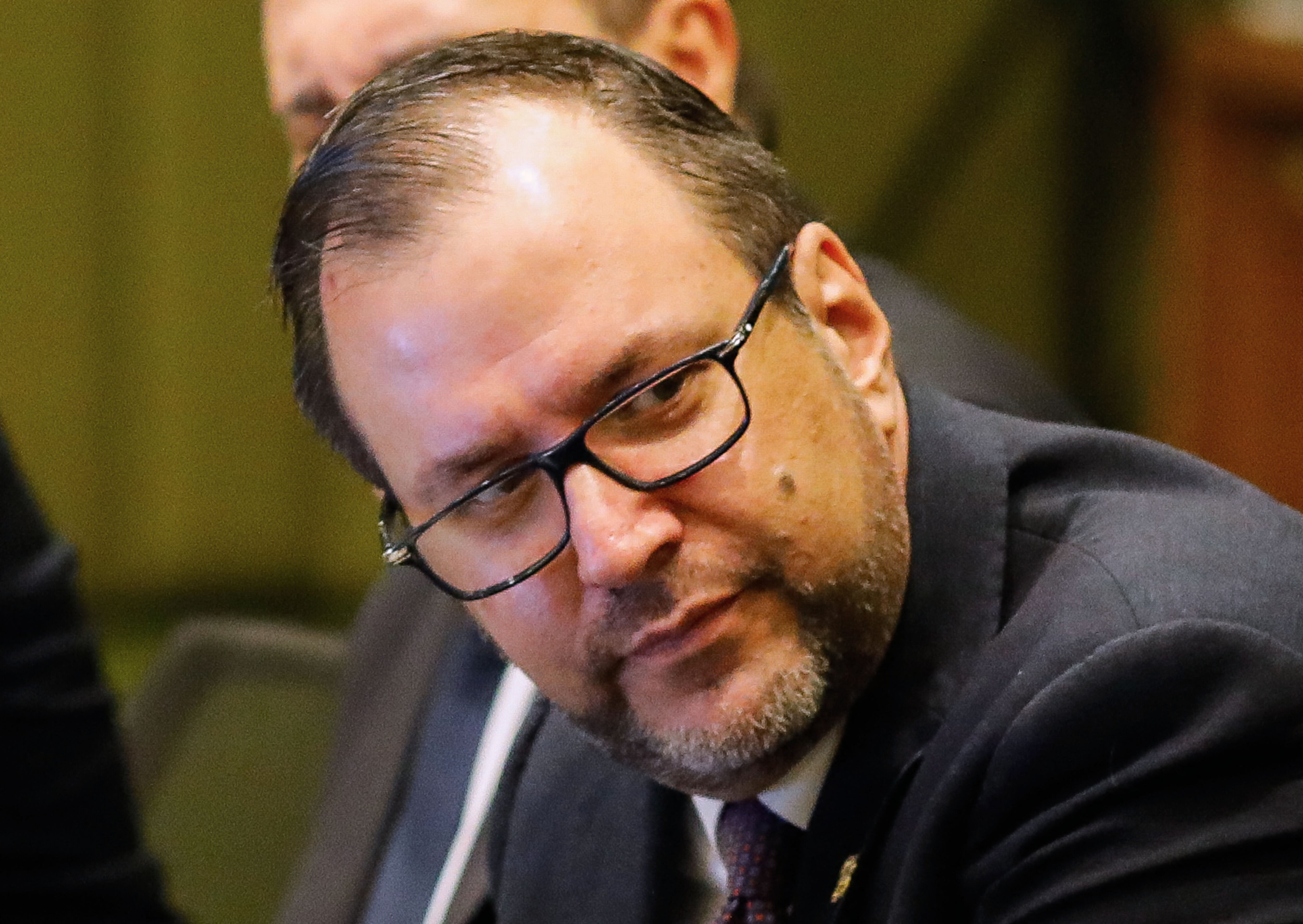 Venezuela's Foreign Minister Yvan Gil. (Photo by Sergio Lima / AFP)