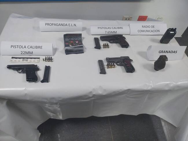 Capturan a presunto cabecilla del ELN en Caldas. Crédito: Ejército Nacional.