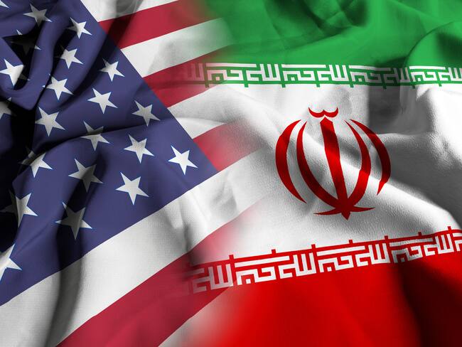 Banderas de Estados Unidos e Irán imagen de referencia. Foto: Getty Images.