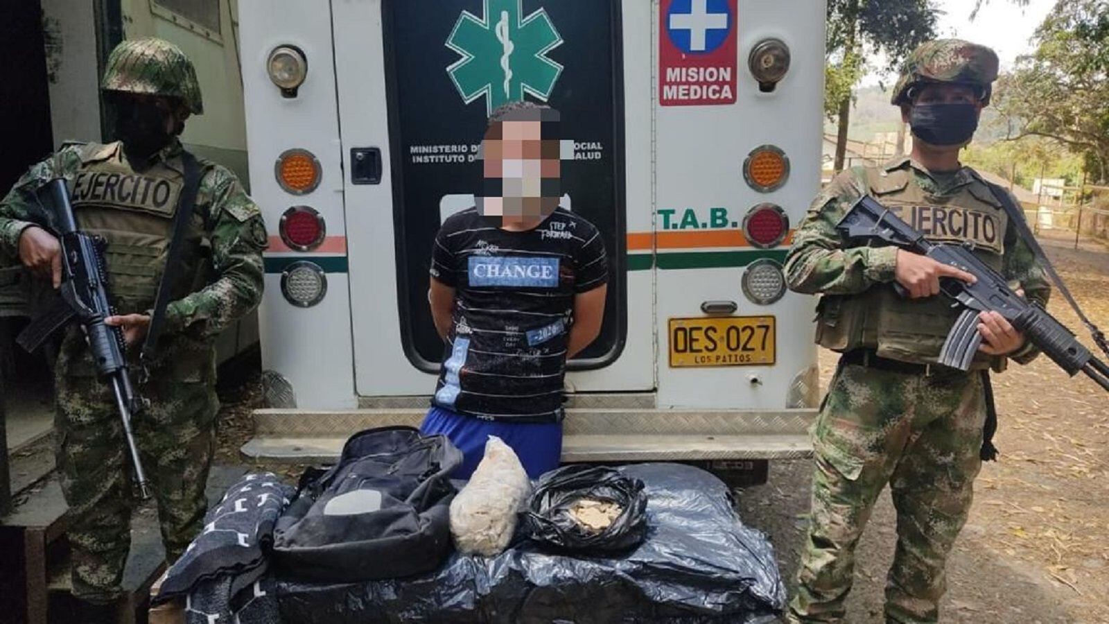 Descubren narcoambulancia en el municipio de Convención, Norte de Santander- Ejército 