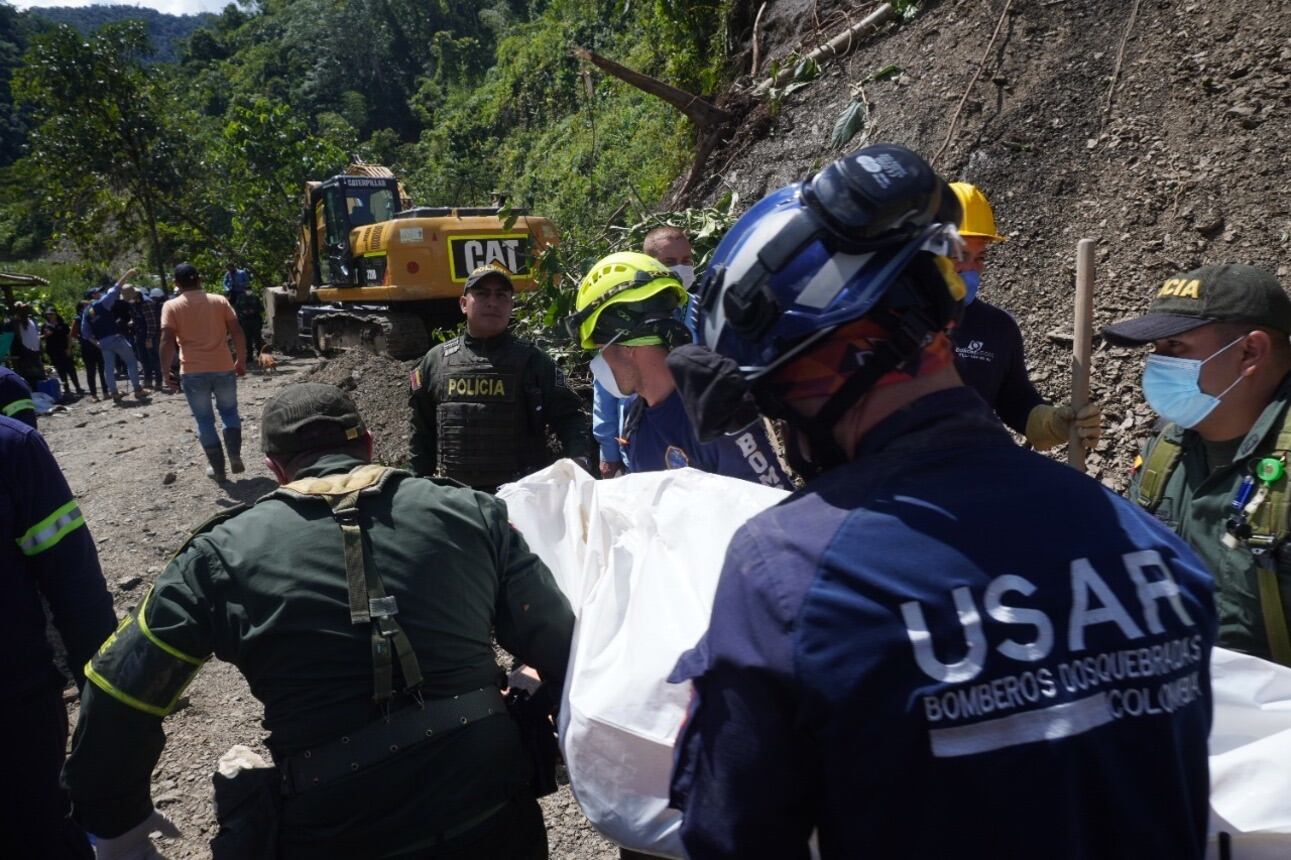 Tragedia en Pueblo Rico, Risaralda. Foto: Gobernación de Risaralda