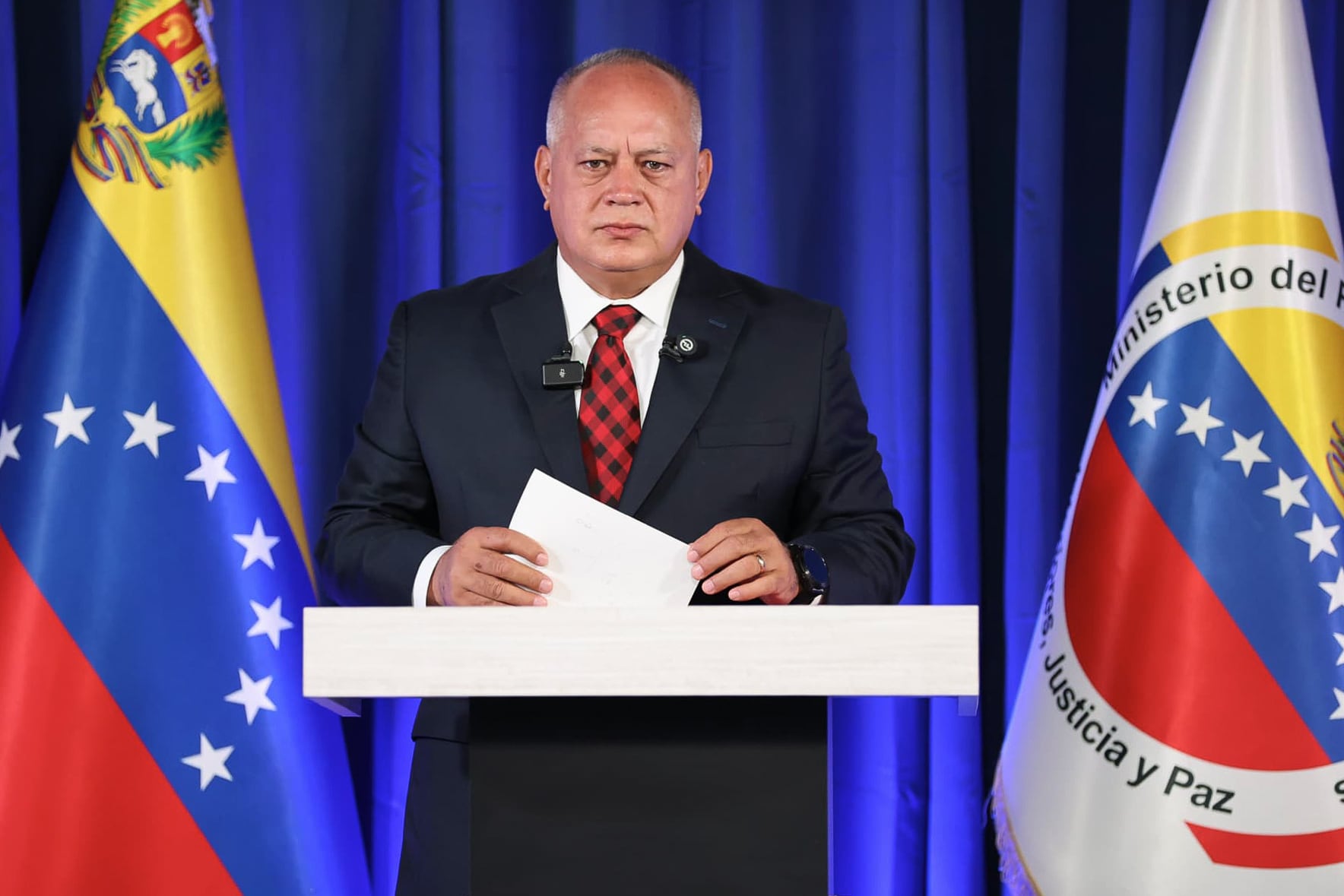 Diosdado Cabello. Foto por EFE/ Prensa del Ministerio de Interior, Justicia y Paz 