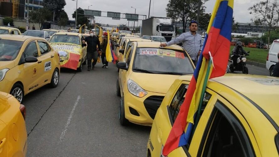 Paro de taxistas. Foto: La W