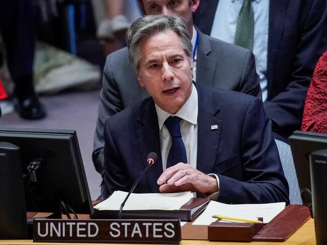 Secretario de Estado de EE. UU., Anthony Blinken Foto: EFE/EPA/EDUARDO MUNOZ