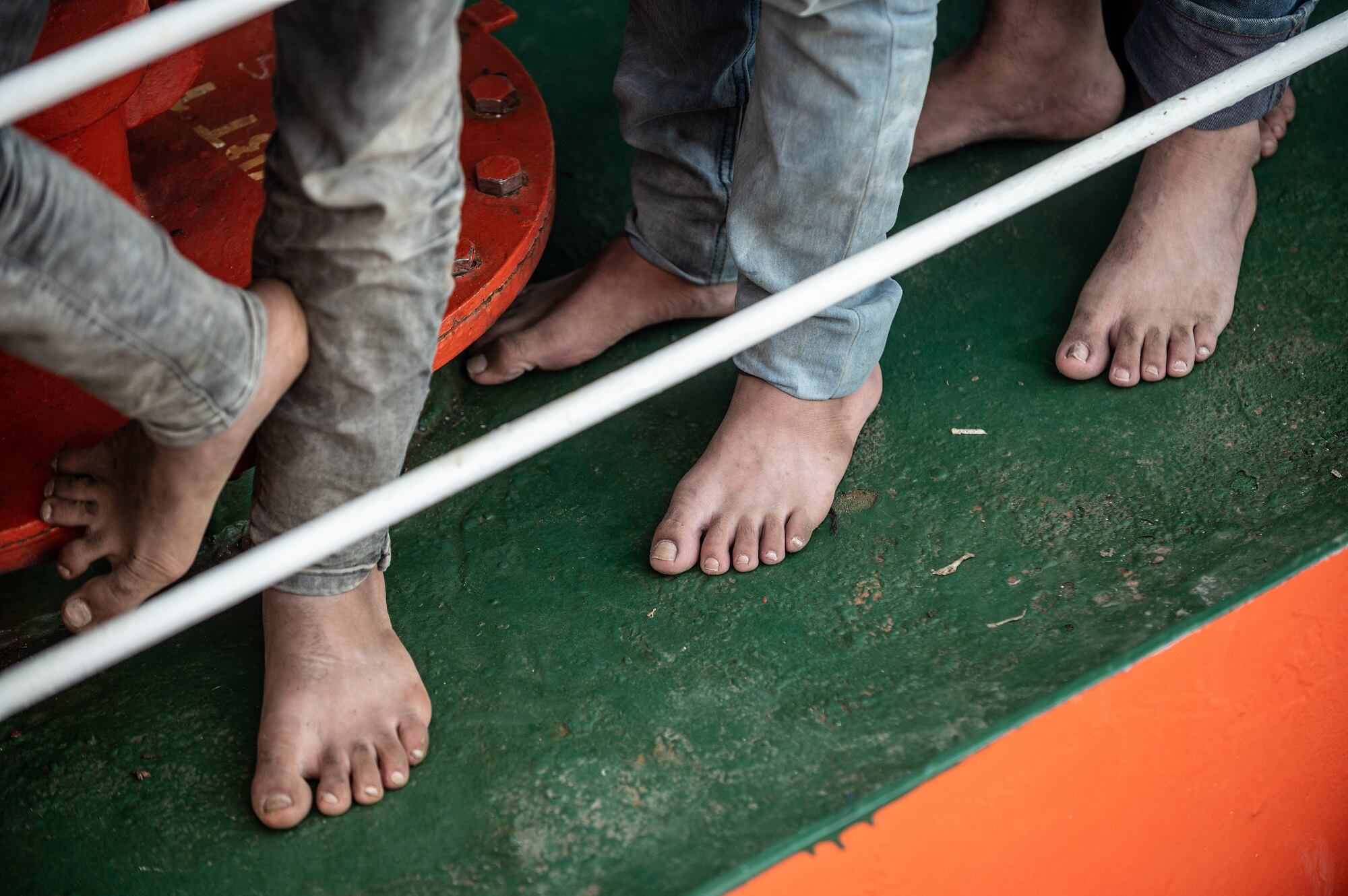 Imagen de referencia de migrantes.  (Photo by Fabrizio Villa/Getty Images)