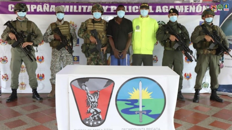 La acción violenta estaría relacionada con el denominado ‘plan pistola’ ordenado por los máximos cabecillas del grupo armado ilegal. Foto: Fiscalía General de la Nación