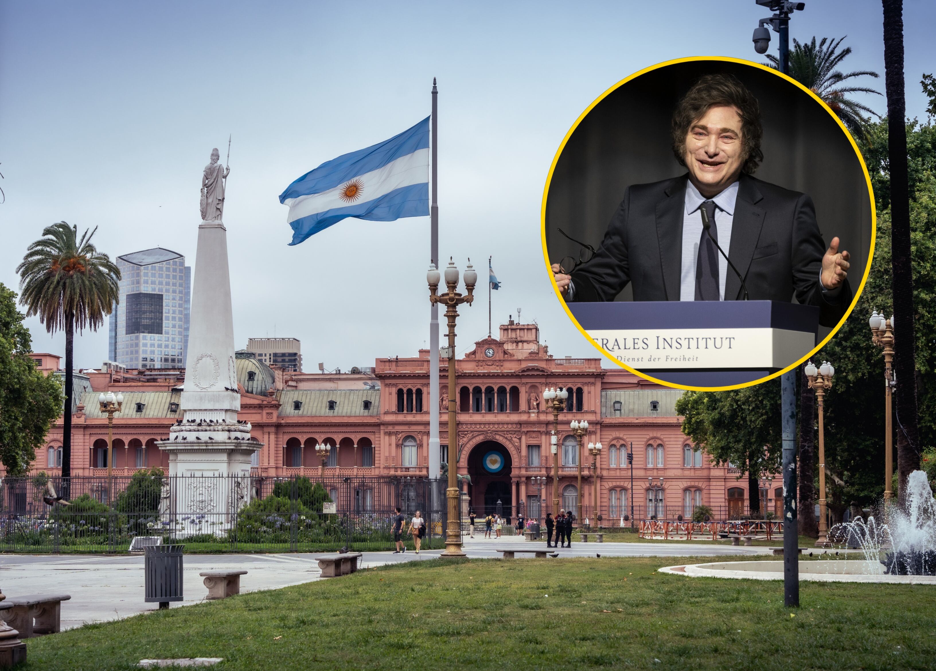 Plaza de mayo en Buenos Aires, Argentina. FOTO: Posnov via Getty Images